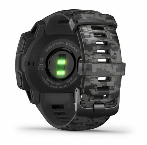 Zegarek GPS GARMIN Instinct Solar - Camo Edition Grafitowy moro 010-02293-05