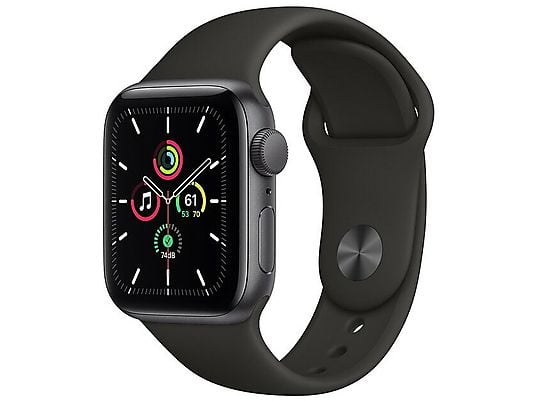 SmartWatch APPLE Watch SE GPS Koperta 40 mm z aluminium w kolorze gwiezdnej szarości z paskiem sportowym w kolorze czarnym MYDP2WB/A