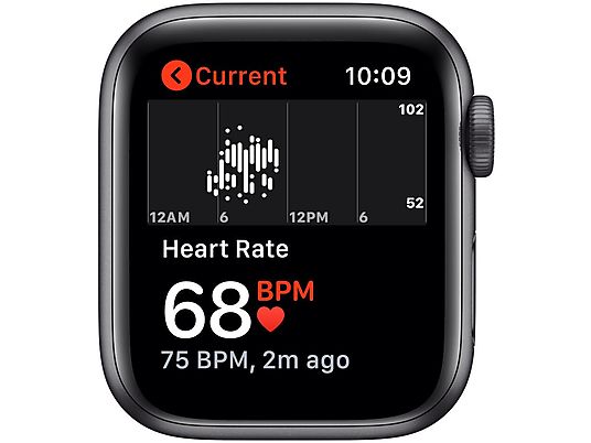 SmartWatch APPLE Watch SE GPS Koperta 40 mm z aluminium w kolorze gwiezdnej szarości z paskiem sportowym w kolorze czarnym MYDP2WB/A