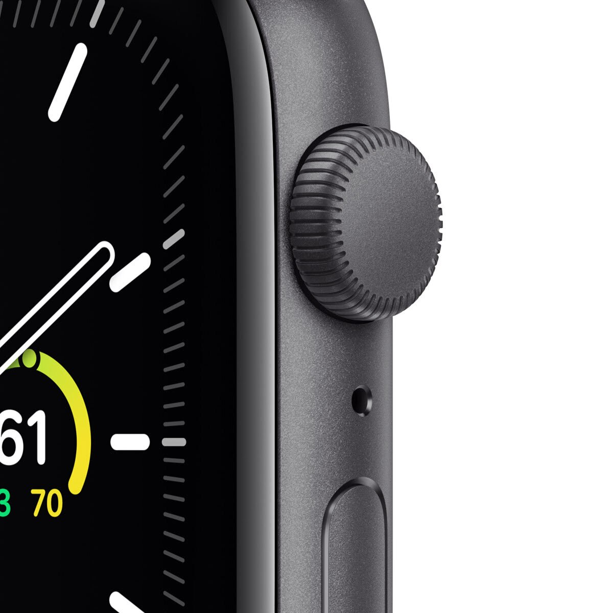 SmartWatch APPLE Watch SE GPS Koperta 44 mm z aluminium w kolorze gwiezdnej szarości z paskiem sportowym w kolorze czarnym MYDT2WB/A