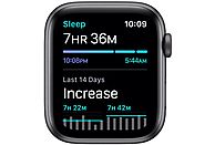 SmartWatch APPLE Watch SE GPS Koperta 44 mm z aluminium w kolorze gwiezdnej szarości z paskiem sportowym w kolorze czarnym MYDT2WB/A