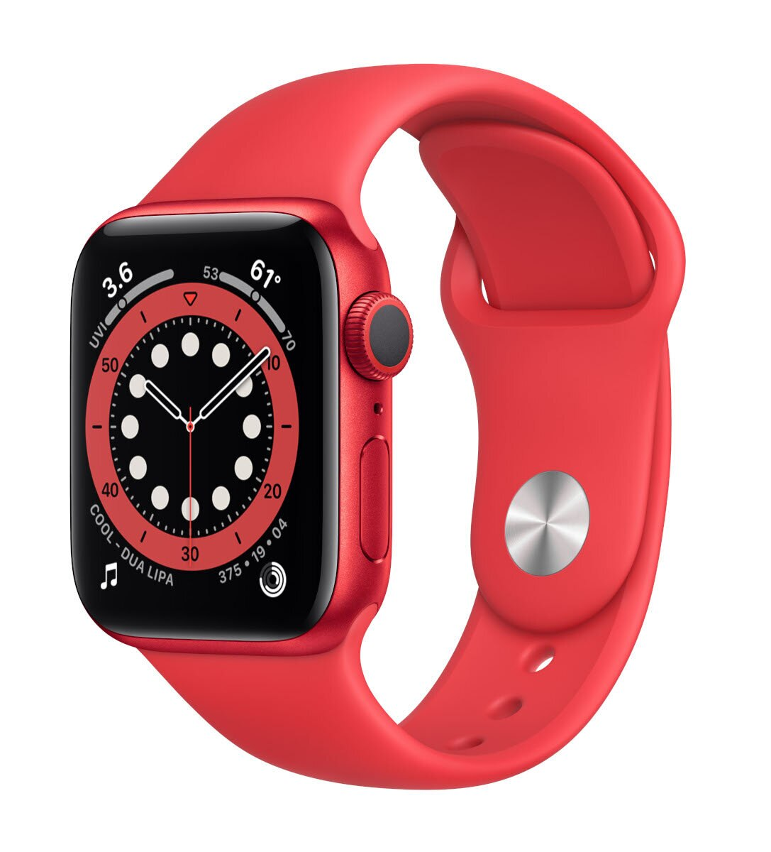 SmartWatch APPLE Watch Series 6 GPS Koperta 40 mm z aluminium w kolorze PRODUCT(RED) z paskiem sportowym w kolorze PRODUCT(RED) M00A3WB/A