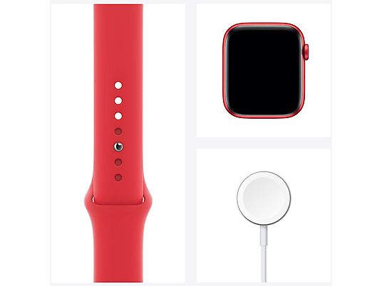 SmartWatch APPLE Watch Series 6 GPS+Cellular Koperta 44 mm z aluminium w kolorze PRODUCT(RED) z paskiem sportowym w kolorze PRODUCT(RED) M09C3WB/A
