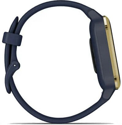 Smartwatch GARMIN GPS Venu Sq - Music Granatowa koperta z jasnozłotą ramką z aluminium i silikonowym paskiem 010-02426-12