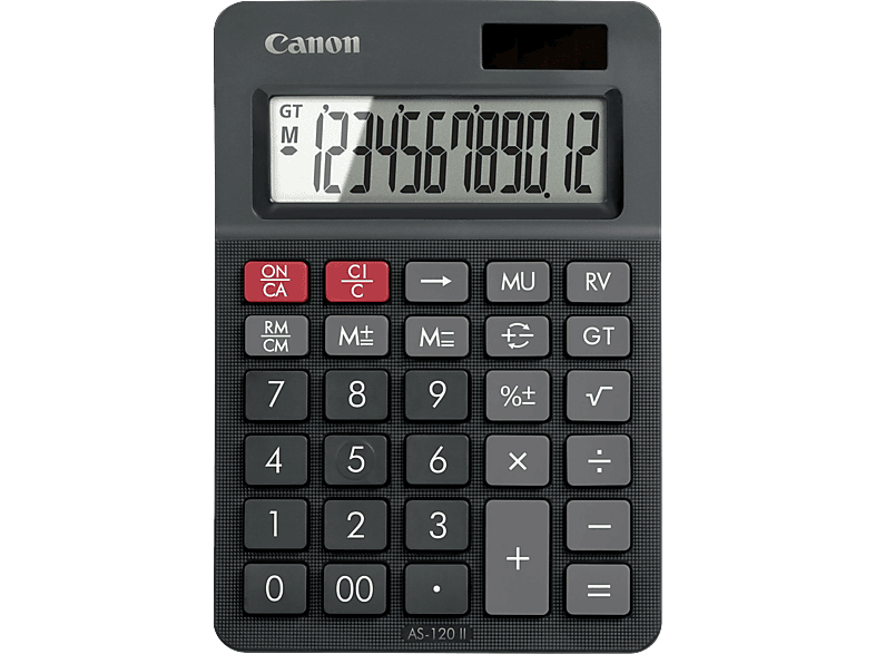 CANON AS-120 II mini asztali számológép, fekete (4722C002)