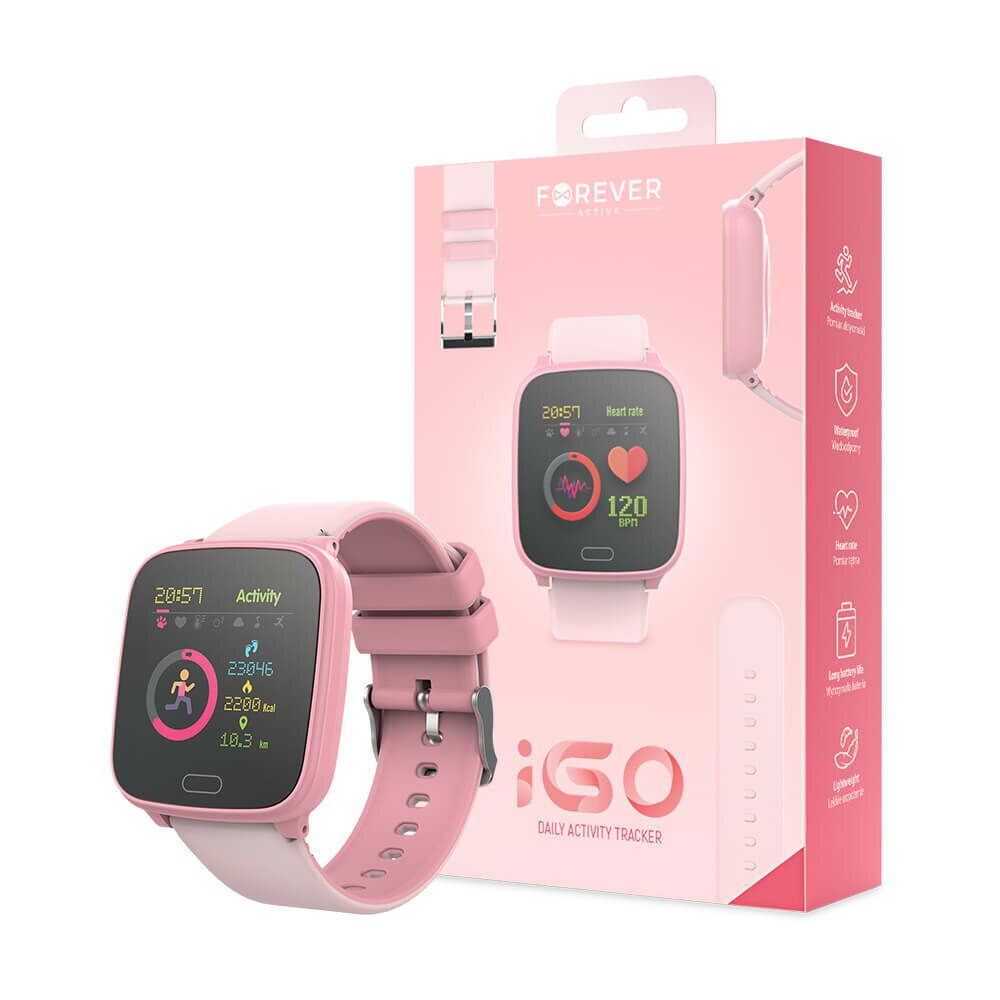SmartWatch dla dzieci FOREVER TF1 IGO JW-100 Różowy