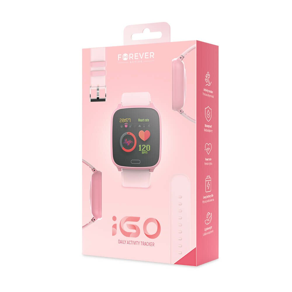 SmartWatch dla dzieci FOREVER TF1 IGO JW-100 Różowy