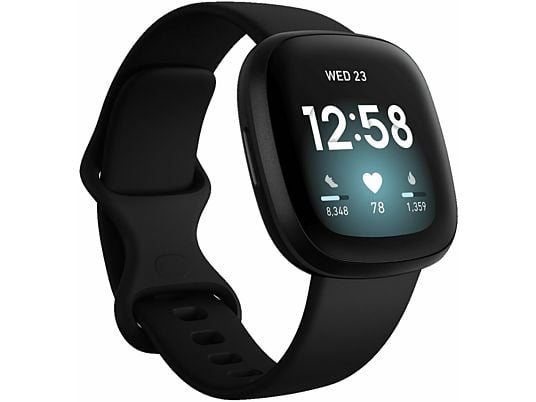 SmartWatch FITBIT Versa 3 Czarny (Black/Black Aluminium)