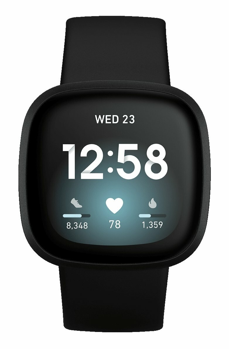 SmartWatch FITBIT Versa 3 Czarny (Black/Black Aluminium)