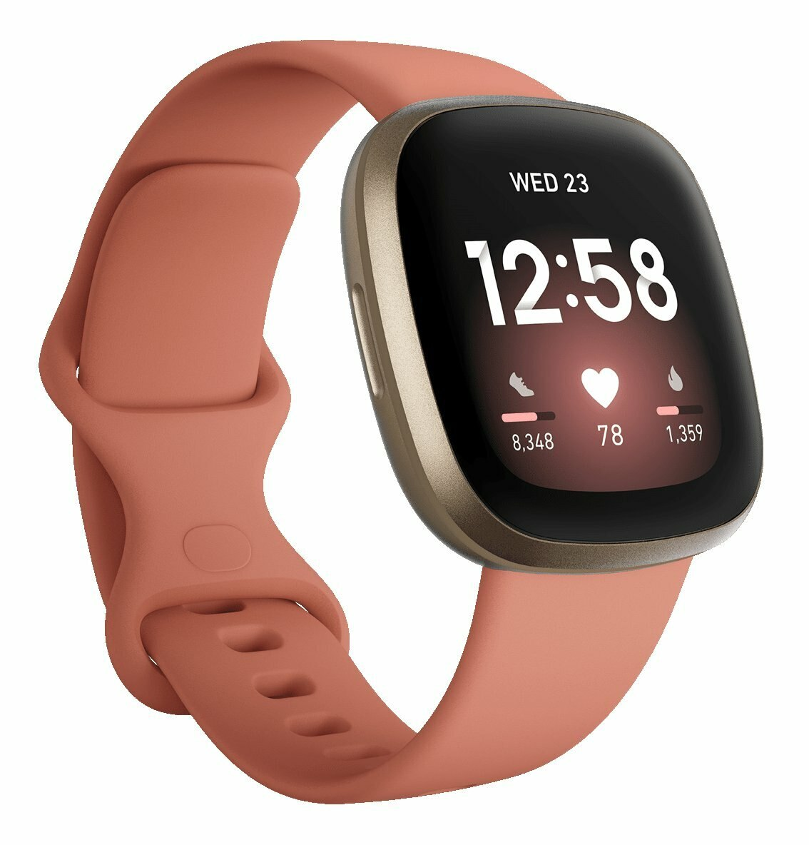 SmartWatch FITBIT Versa 3 Różowy (Pink Clay/Soft Gold Aluminium)