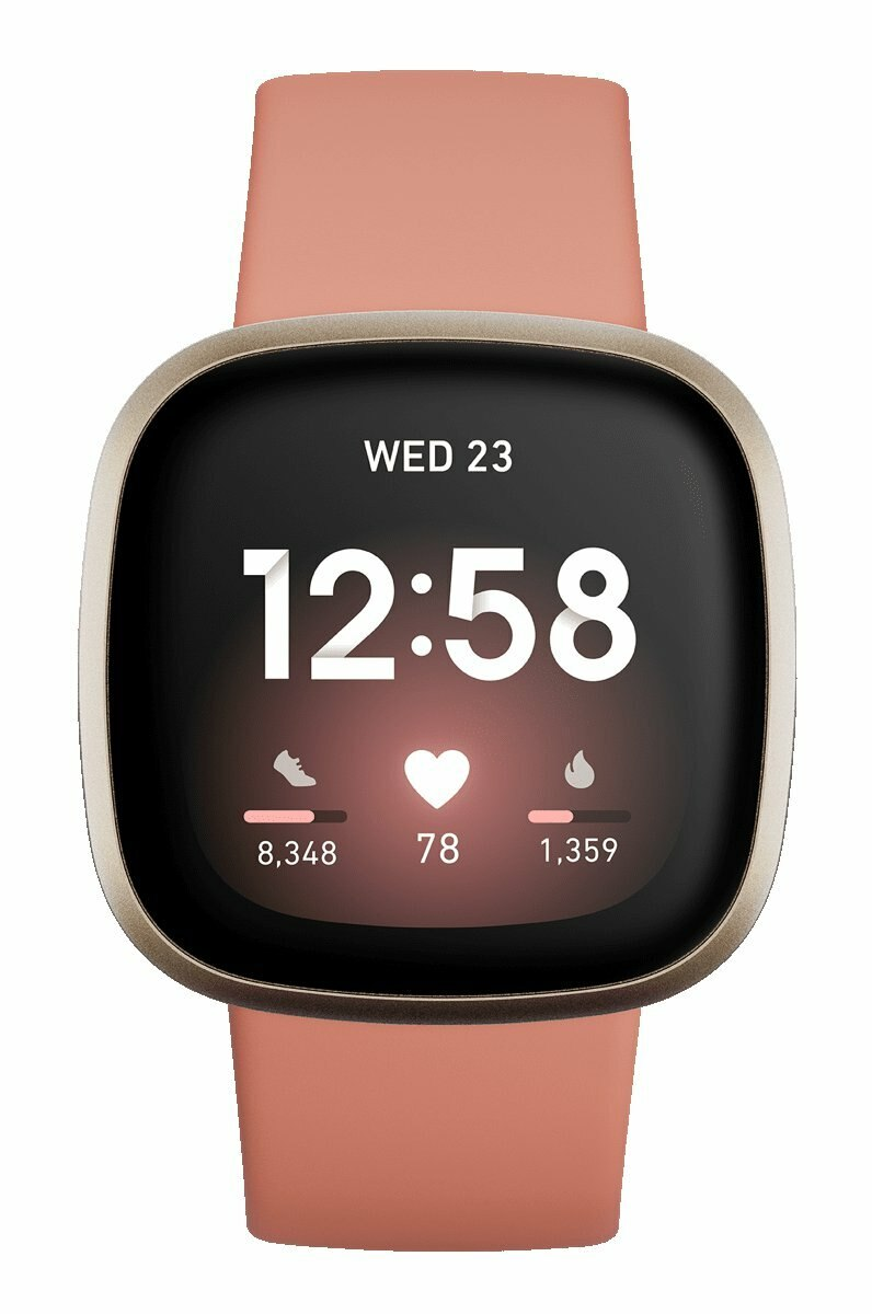 SmartWatch FITBIT Versa 3 Różowy (Pink Clay/Soft Gold Aluminium)