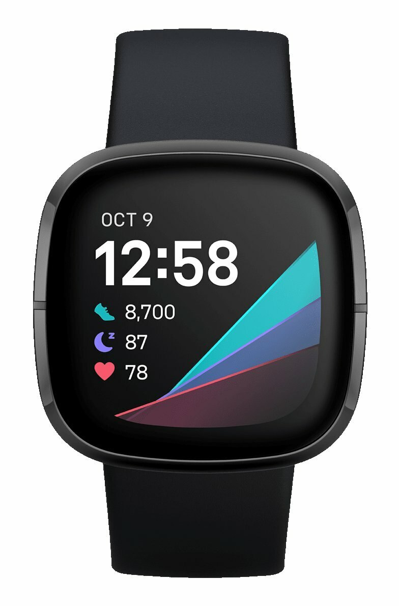SmartWatch FITBIT Sense Czarny (Carbon/Graphite Stainless Steel)