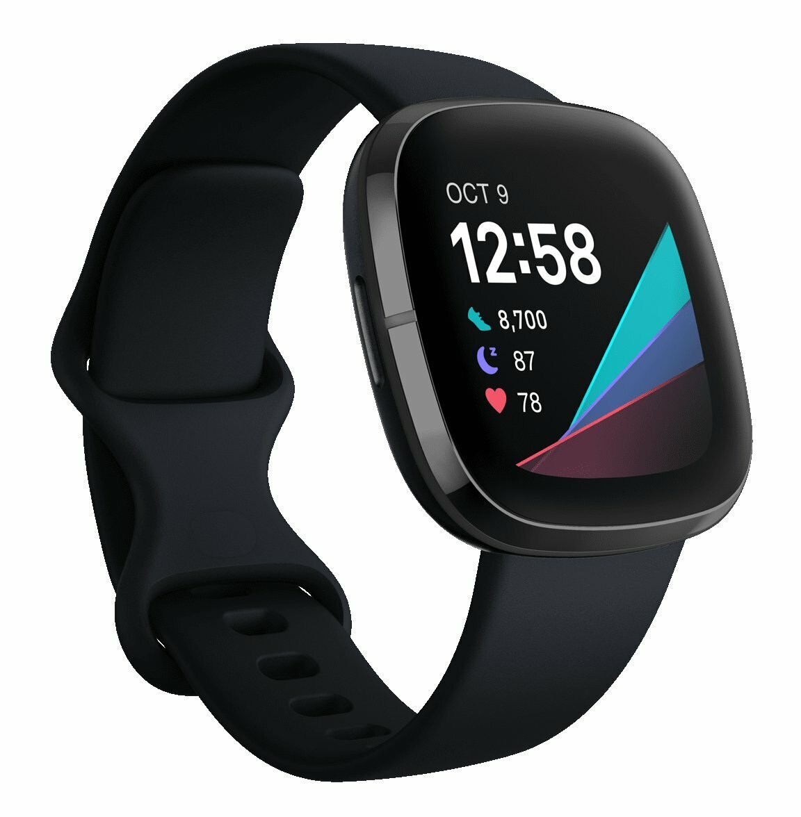 SmartWatch FITBIT Sense Czarny (Carbon/Graphite Stainless Steel)