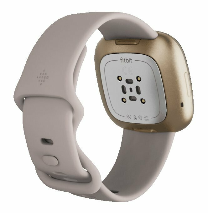 SmartWatch FITBIT Sense Biały (Lunar White/Soft Gold Stainless Steel)