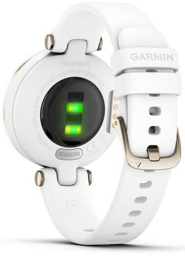 Zegarek sportowy GARMIN Lily Sport Kremowozłota ramka, biała koperta i silikonowy pasek 010-02384-10