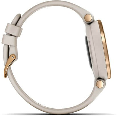 Zegarek sportowy GARMIN Lily Sport Różowozłota ramka, jasnopiaskowa koperta i silikonowy pasek 010-02384-11