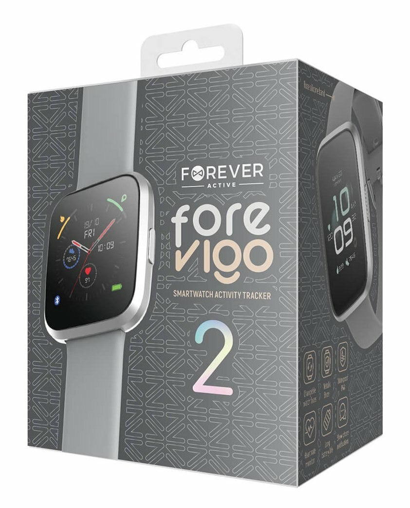Smartwatch FOREVER Forevigo2 Srebrny GSM102360