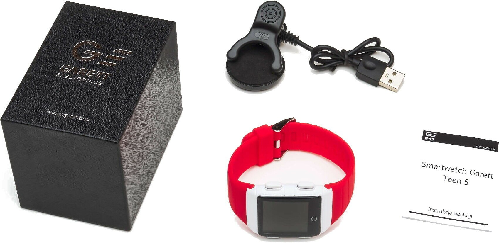 SmartWatch GARETT gePods 5 Czerwony