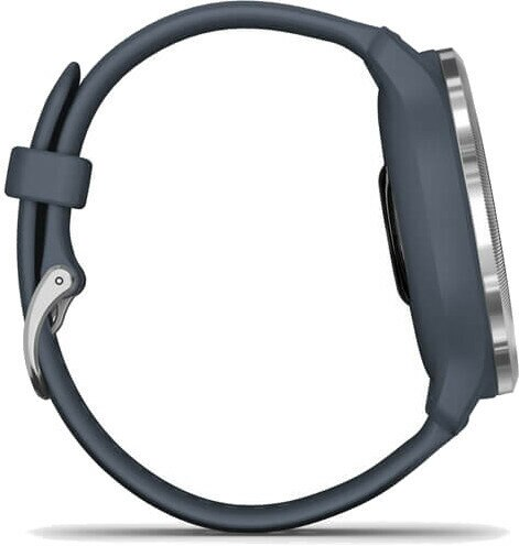 Smartwatch GARMIN Venu 2 Srebrna ramka z granitowo-niebieską kopertą i silikonowym paskiem 010-02430-10
