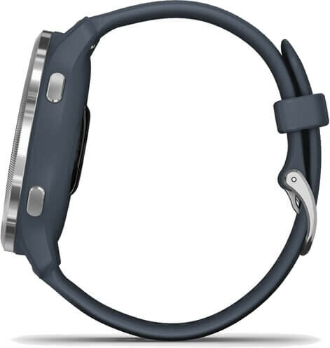Smartwatch GARMIN Venu 2 Srebrna ramka z granitowo-niebieską kopertą i silikonowym paskiem 010-02430-10