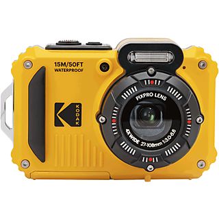 KODAK PIXPRO WPZ2 Unterwasserkamera, 16.35 Megapixel, 15m Wasserdicht, 1/2.3 Zoll Sensor, f3.0-6.6, Full-HD, 4x Zoom, 6 Bilder/s, 2.7 Zoll LCD, Gelb
