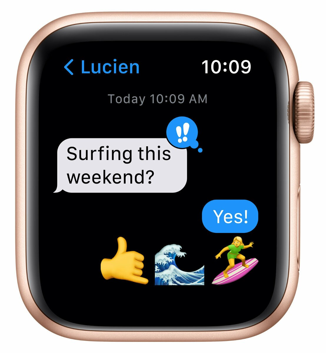 SmartWatch APPLE Watch SE GPS Koperta 40 mm z aluminium w kolorze złotym z paskiem sportowym w kolorze księżycowej poświaty MKQ03WB/A