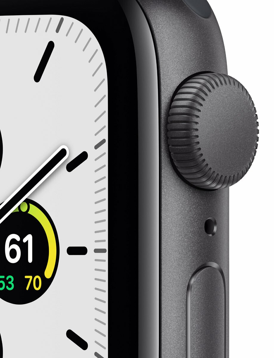 SmartWatch APPLE Watch SE GPS Koperta 40 mm z aluminium w kolorze gwiezdnej szarości z paskiem sportowym w kolorze północy MKQ13WB/A