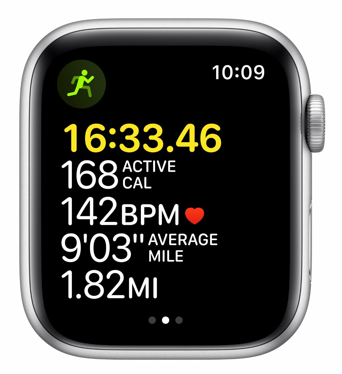 SmartWatch APPLE Watch SE GPS Koperta 44 mm z aluminium w kolorze srebrnym z paskiem sportowym w kolorze błękitnej toni MKQ43WB/A