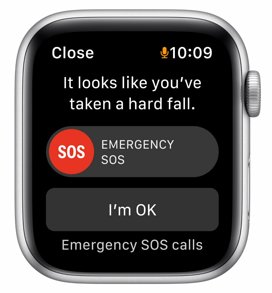 SmartWatch APPLE Watch SE GPS Koperta 44 mm z aluminium w kolorze srebrnym z paskiem sportowym w kolorze błękitnej toni MKQ43WB/A