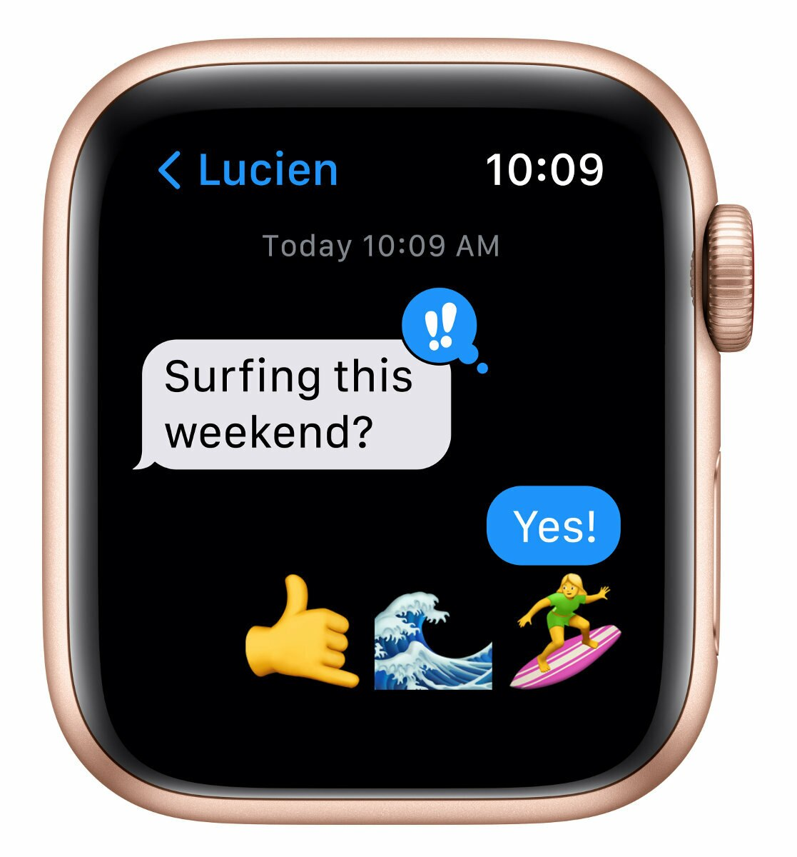 SmartWatch APPLE Watch SE GPS+Cellular Koperta 40 mm z aluminium w kolorze złotym z paskiem sportowym w kolorze jesiennego liścia/białym MKQY3WB/A