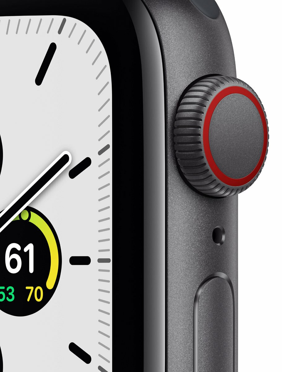 SmartWatch APPLE Watch SE GPS+Cellular Koperta 40 mm z aluminium w kolorze gwiezdnej szarości z paskiem sportowym w kolorze północy MKR23WB/A