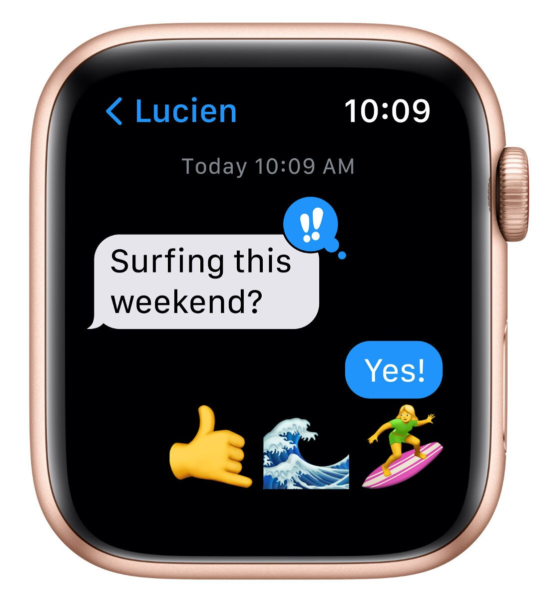 SmartWatch APPLE Watch SE GPS+Cellular Koperta 44 mm z aluminium w kolorze złotym z opaską sportową w kolorze jesiennego liścia/białym MKT23WB/A