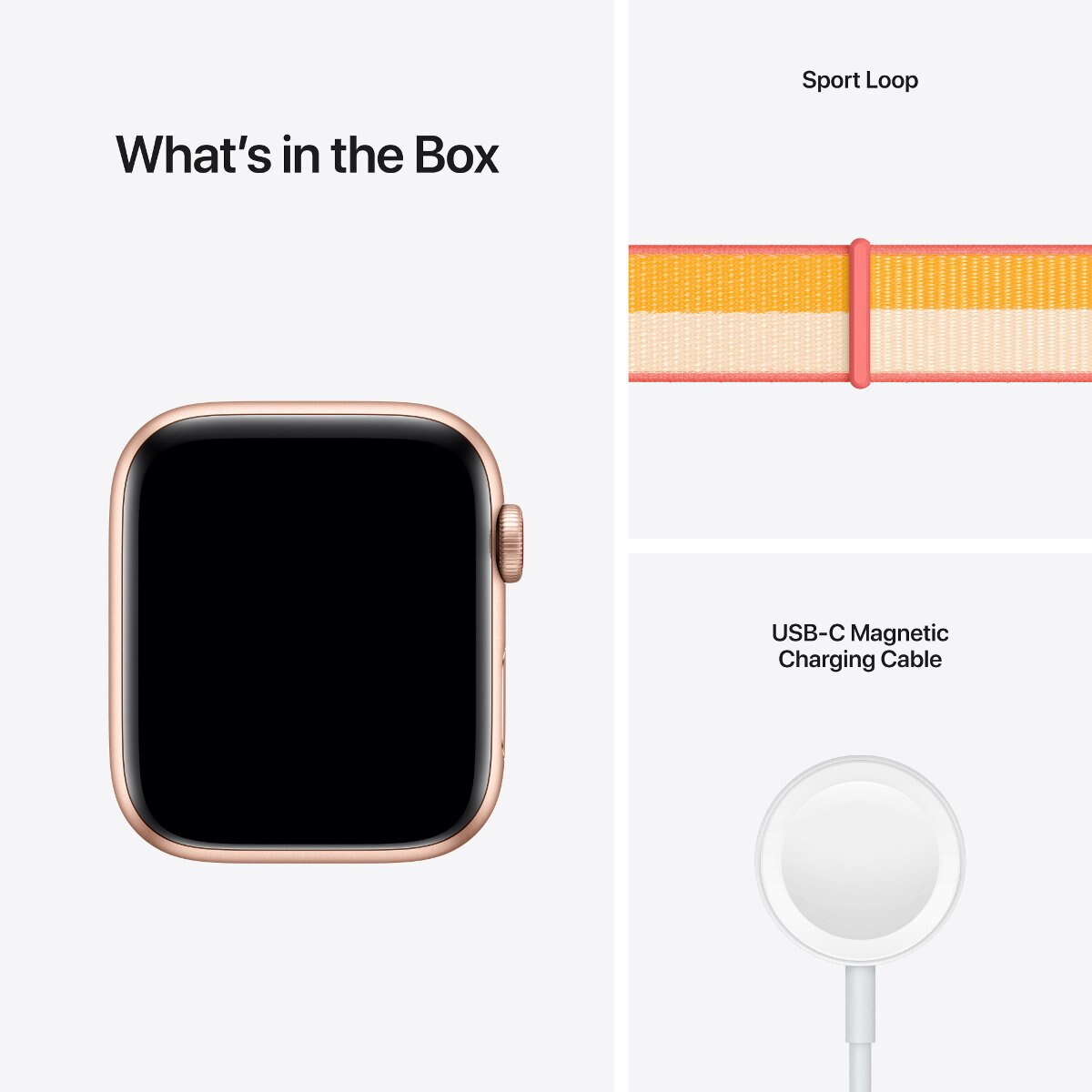 SmartWatch APPLE Watch SE GPS+Cellular Koperta 44 mm z aluminium w kolorze złotym z opaską sportową w kolorze jesiennego liścia/białym MKT23WB/A