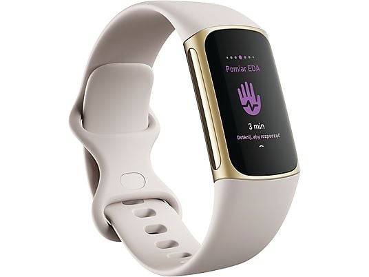 Smartband FITBIT Charge 5 Złoty/Księżycowa biel (Lunar White)