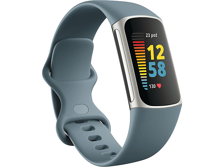 Smartband FITBIT Charge 5 Platynowy/NIebieski (Platinum/Mineral Blue)