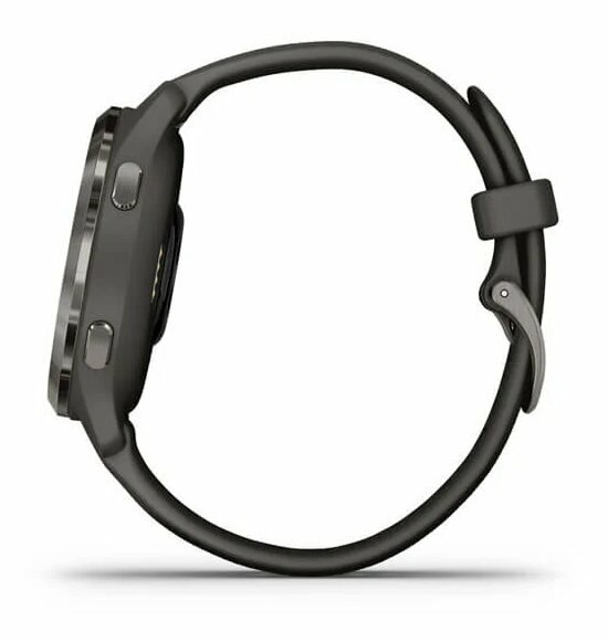 Smartwatch GARMIN Venu 2S (40 mm) Popielata ramka z grafitową kopertą i silikonowym paskiem 010-02429-10