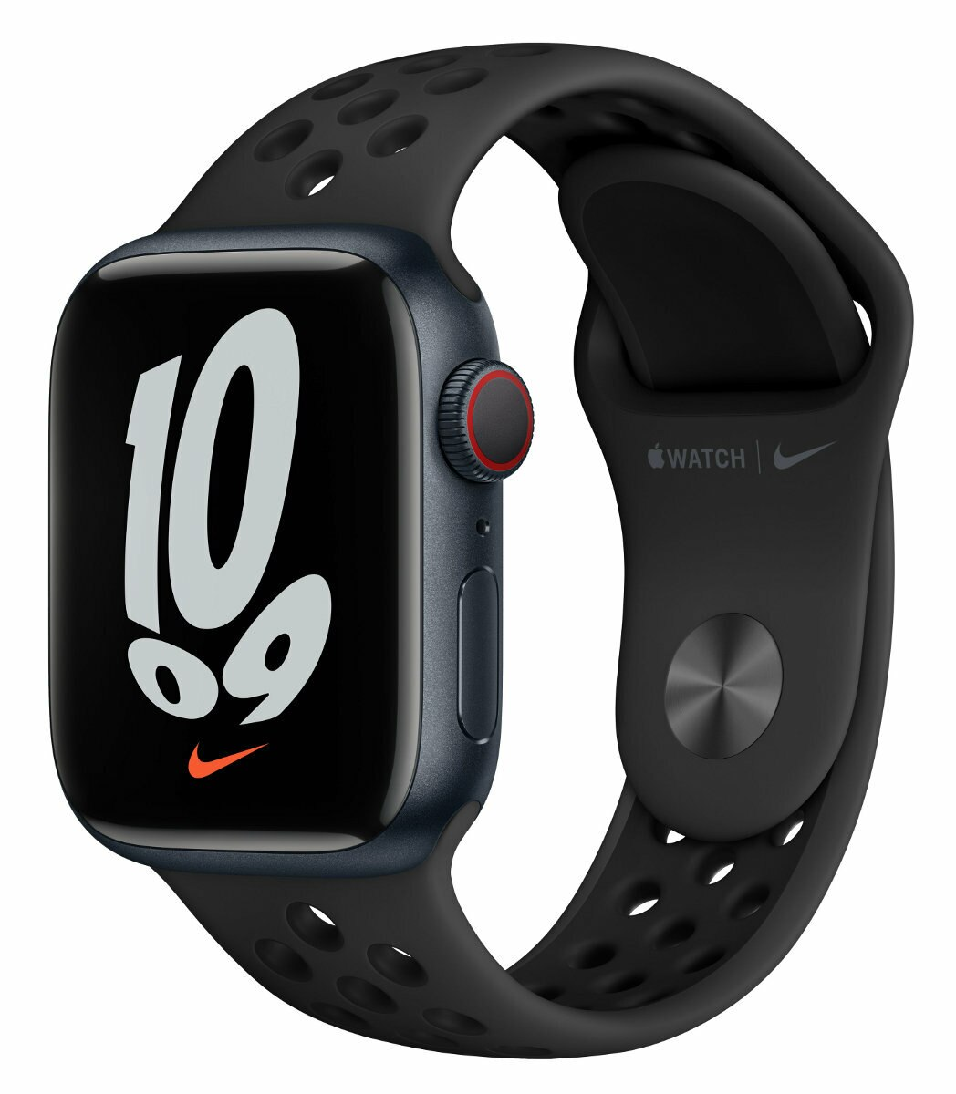 SmartWatch APPLE Watch Nike Series 7 GPS + Cellular Koperta 41 mm z aluminium w kolorze północy z paskiem sportowym Nike w kolorze a