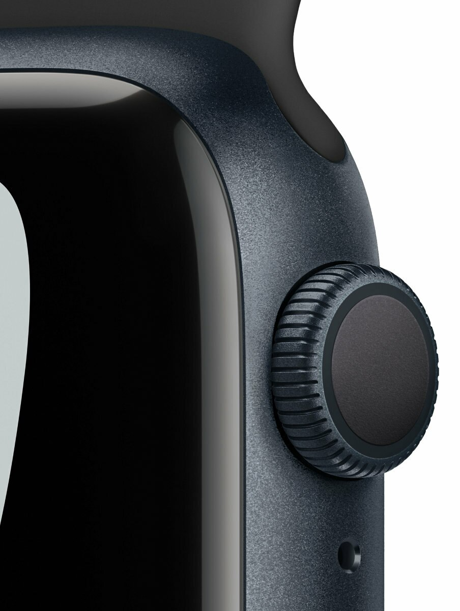 SmartWatch APPLE Watch Nike Series 7 GPS Koperta 41 mm z aluminium w kolorze północy z paskiem sportowym Nike w kolorze antracytu/czarnym MKN43WB/A