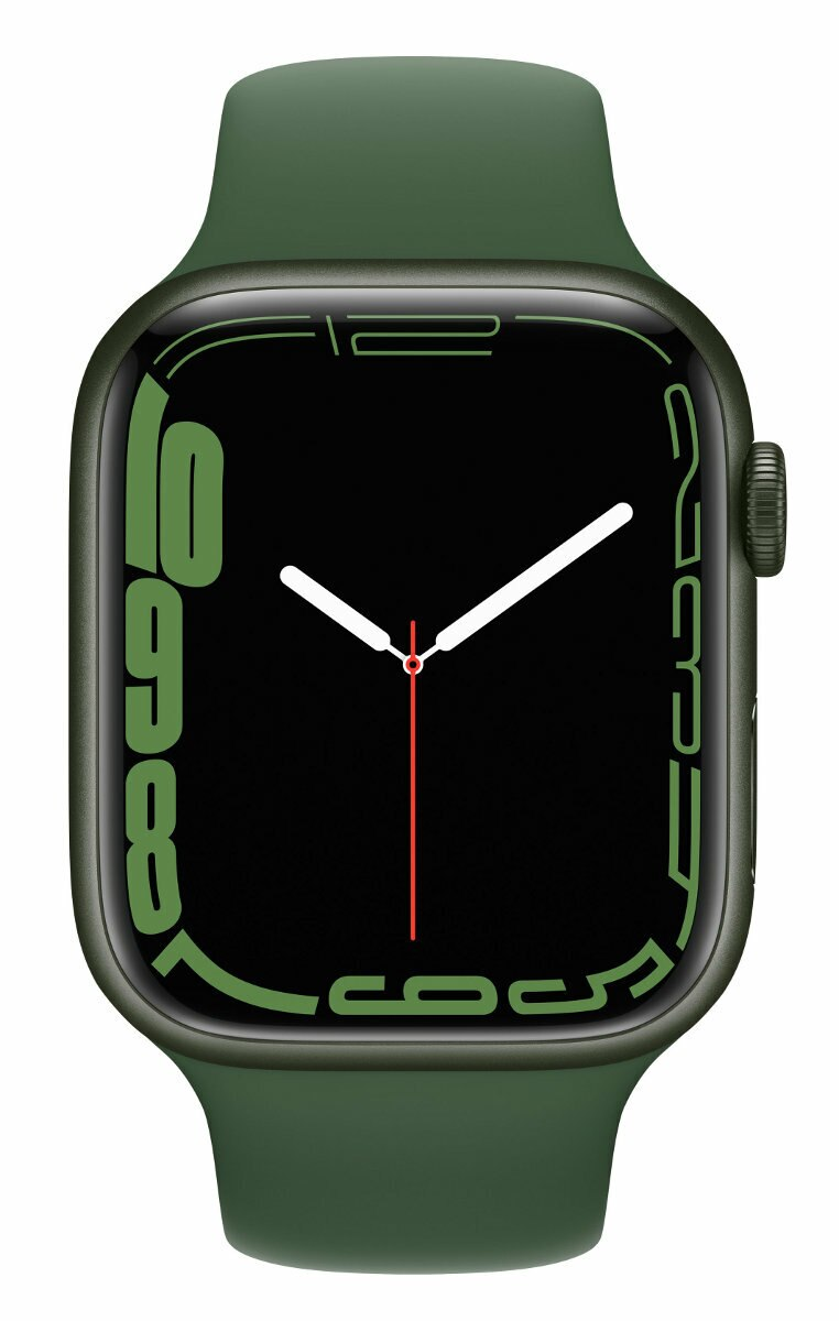 SmartWatch APPLE Watch Series 7 GPS+Cellular Koperta 45 mm z aluminium w kolorze zielonym z paskiem sportowym w kolorze zielonym MKJR3WB/A