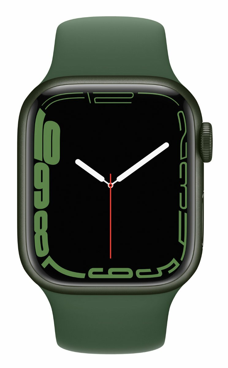 SmartWatch APPLE Watch Series 7 GPS Koperta 41 mm z aluminium w kolorze zielonym z paskiem sportowym w kolorze zielonym MKN03WB/A