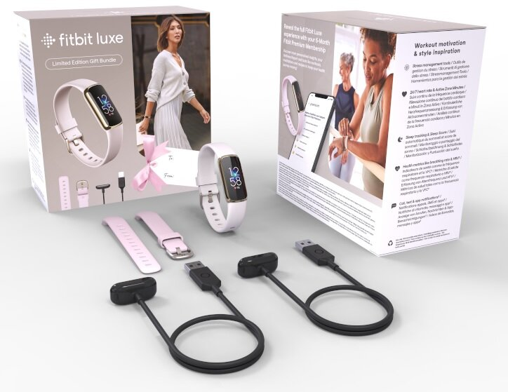 SmartBand FITBIT Luxe Biało-złoty