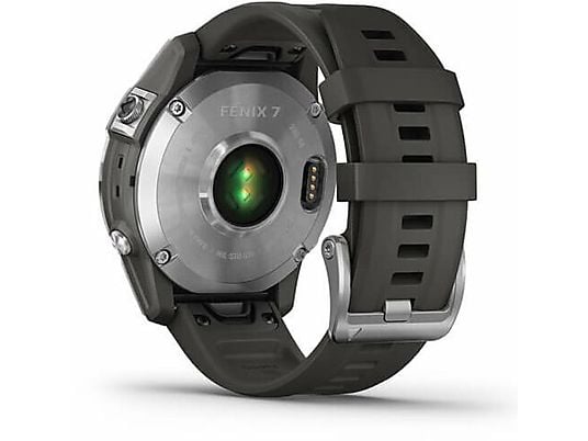 Smartwatch GARMIN Fenix 7 Srebrny z grafitowym paskiem 010-02540-01