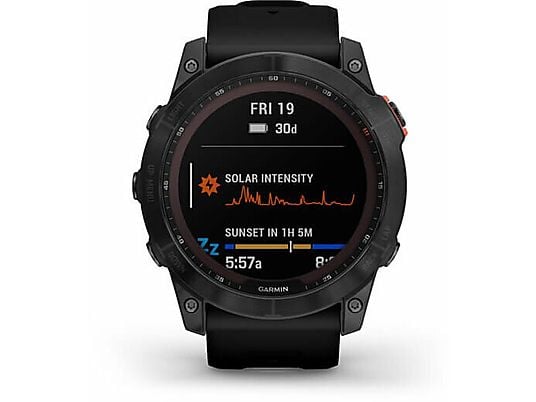 Smartwatch GARMIN Fenix 7X Solar Czarny z czarnym paskiem 010-02541-01