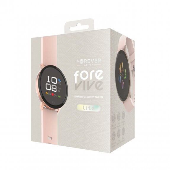 Smartwatch FOREVER TF1 ForeVive Lite SB-315 Różowe złoto