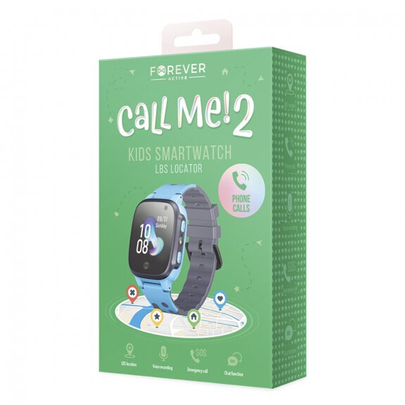 Smartwatch FOREVER TF1 Call Me 2 KW-60 Niebieski