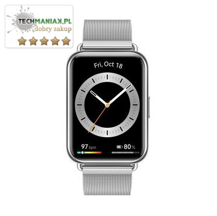 Smartwatch GPS HUAWEI Watch Fit 2 Elegant Edition Srebrny