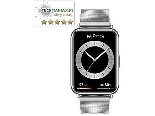 Smartwatch GPS HUAWEI Watch Fit 2 Elegant Edition Srebrny
