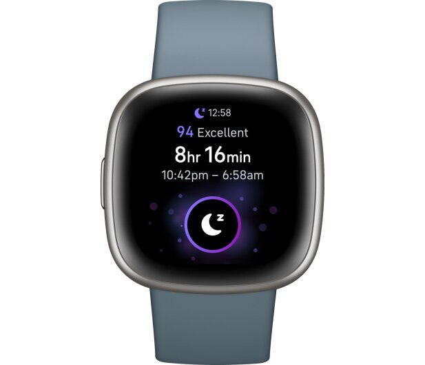 Smartwatch GPS FITBIT Versa 4 Niebiesko-platynowy