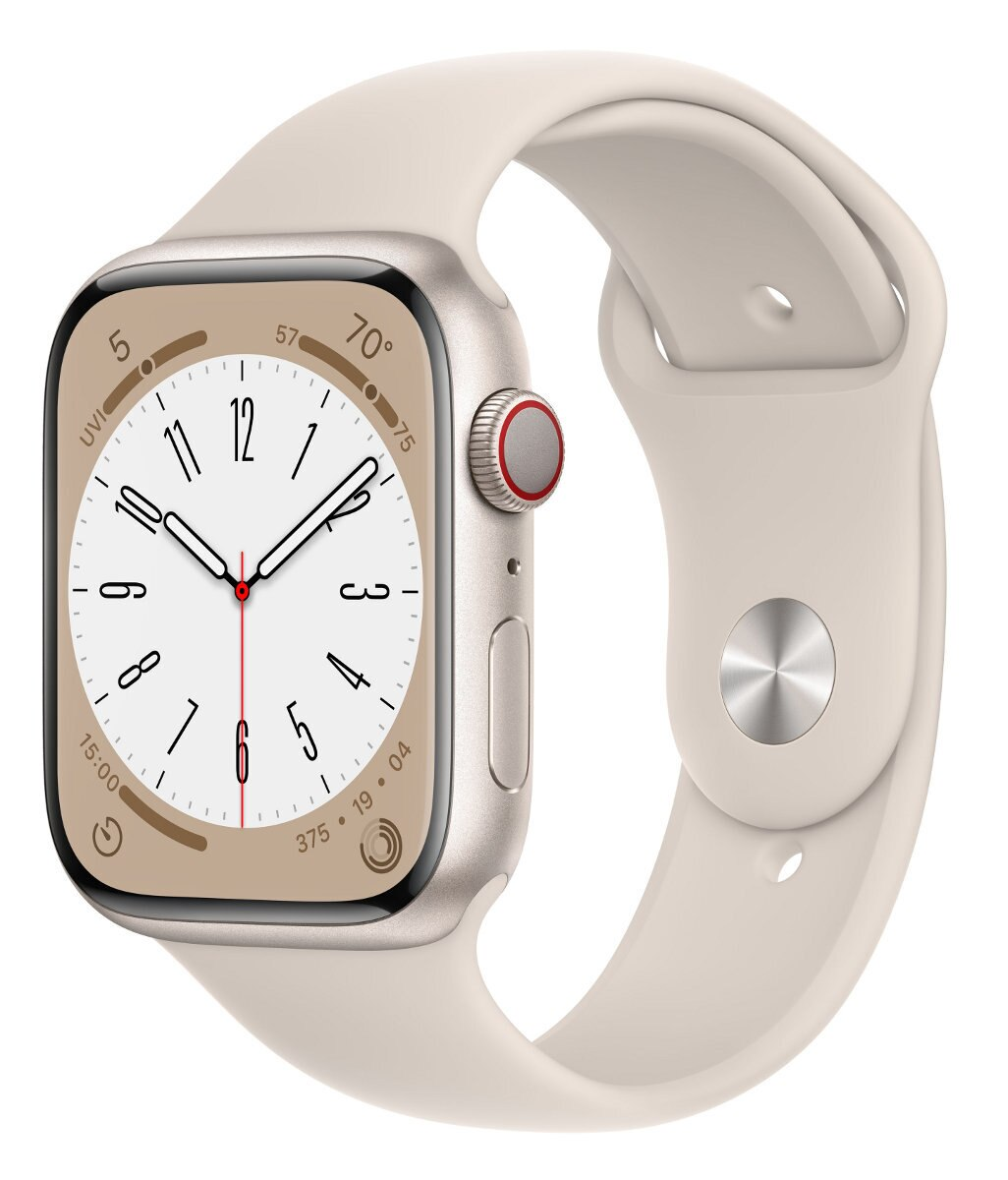 Apple Watch 8 Cellular アルミ 45mm MNK43J/A Apple Watch Series 8 GPS + Cellular 45mm koperta z aluminium