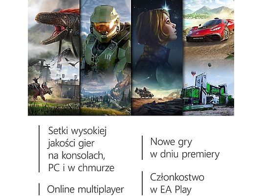 E-KOD Kod aktywacyjny MICROSOFT Xbox Game Pass Ultimate 1 miesiąc